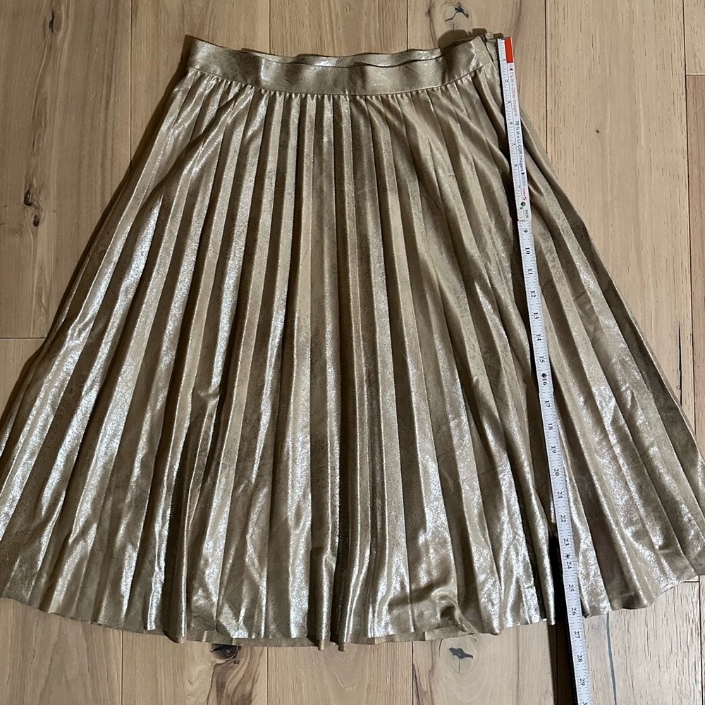 Anthropologie - Maeve Midi Skirt | Size | Gold - Picture 3 of 10